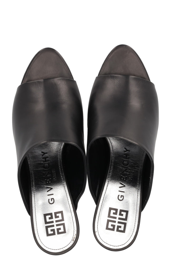 GIVENCHY Triangle Mule Black Gold
