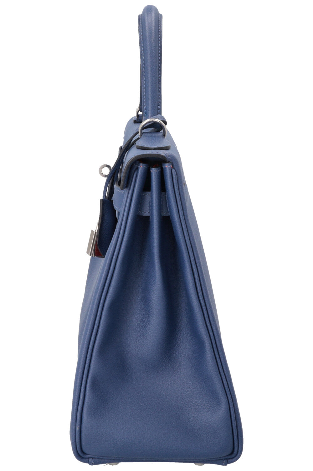 HERMÈS Kelly 32 Retourne Verso Evercolor Bleu Brighton Capucine