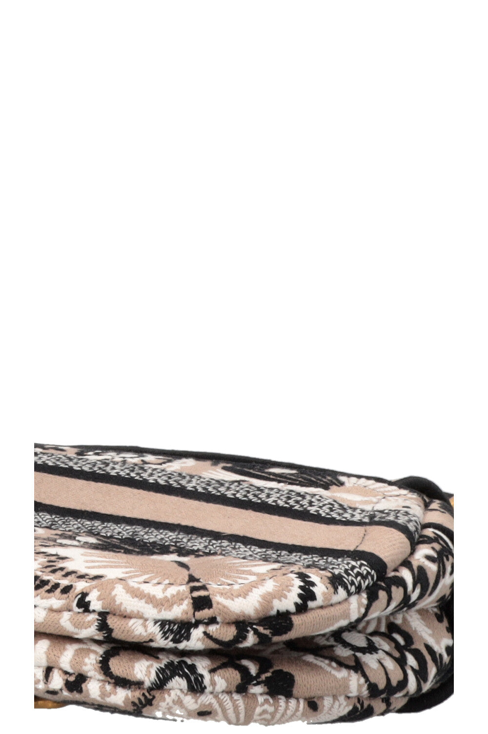 CHRISTIAN DIOR Saddle Bag Canvas Brown