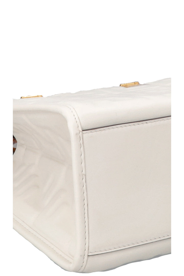 FENDI Sunshine Bag Zucca Leather White