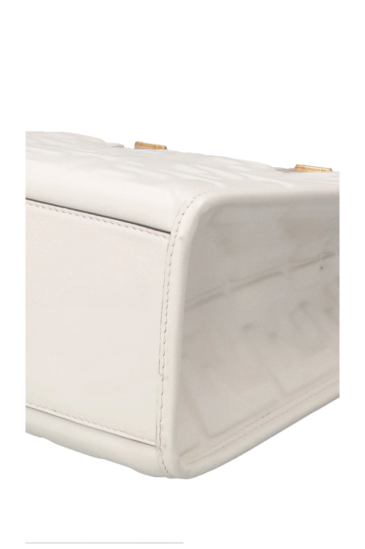 FENDI Sunshine Bag Zucca Leather White