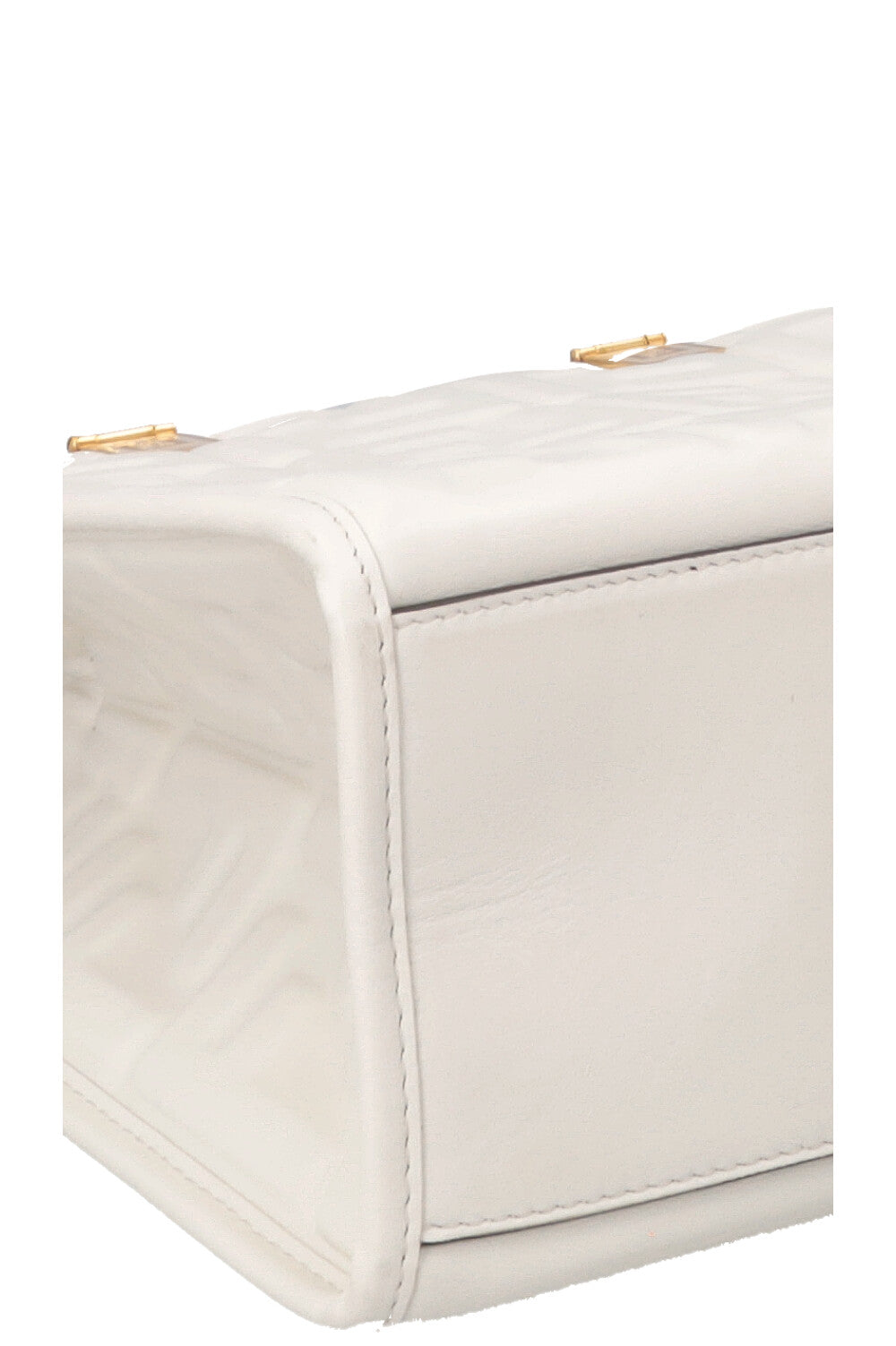 FENDI Sunshine Bag Zucca Leather White