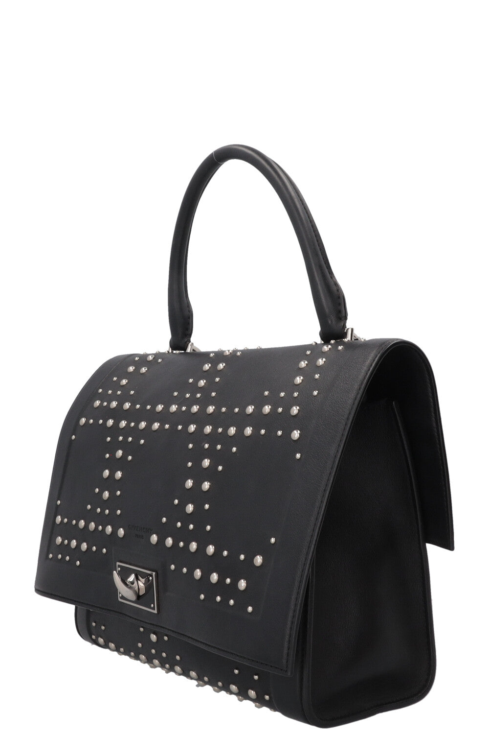 GIVENCHY Studded Shark Bag Leather Black