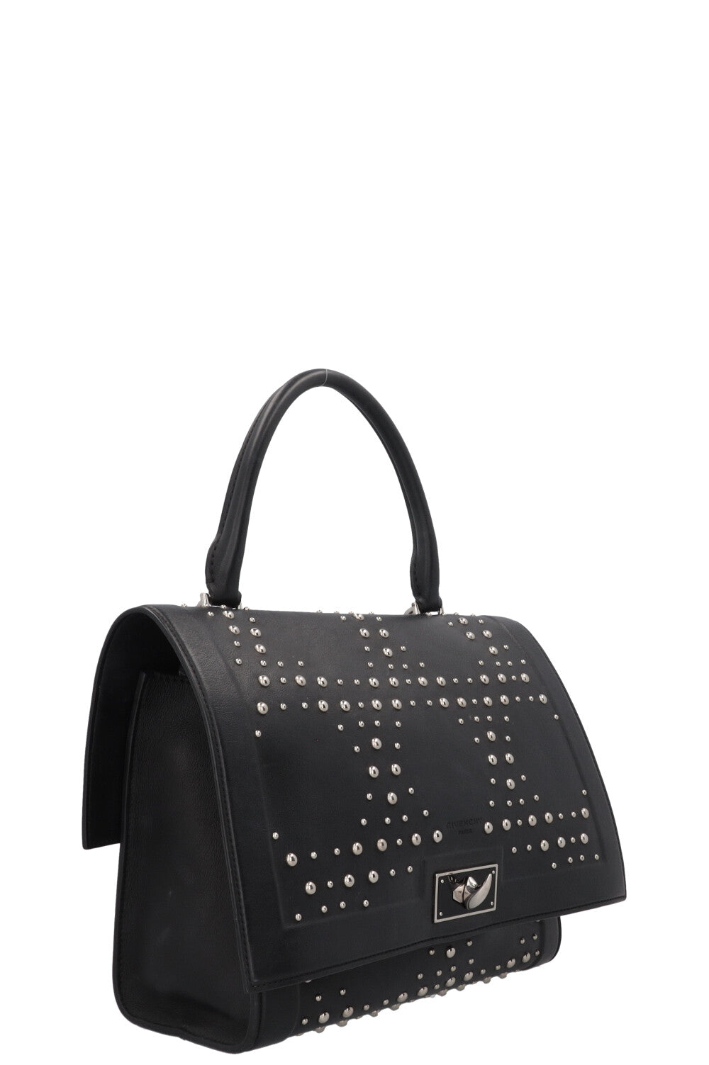 GIVENCHY Studded Shark Bag Leather Black