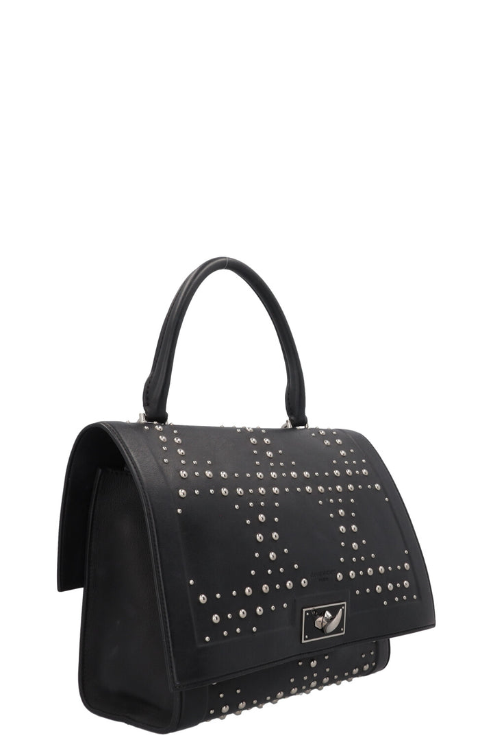 GIVENCHY Studded Shark Bag Leather Black