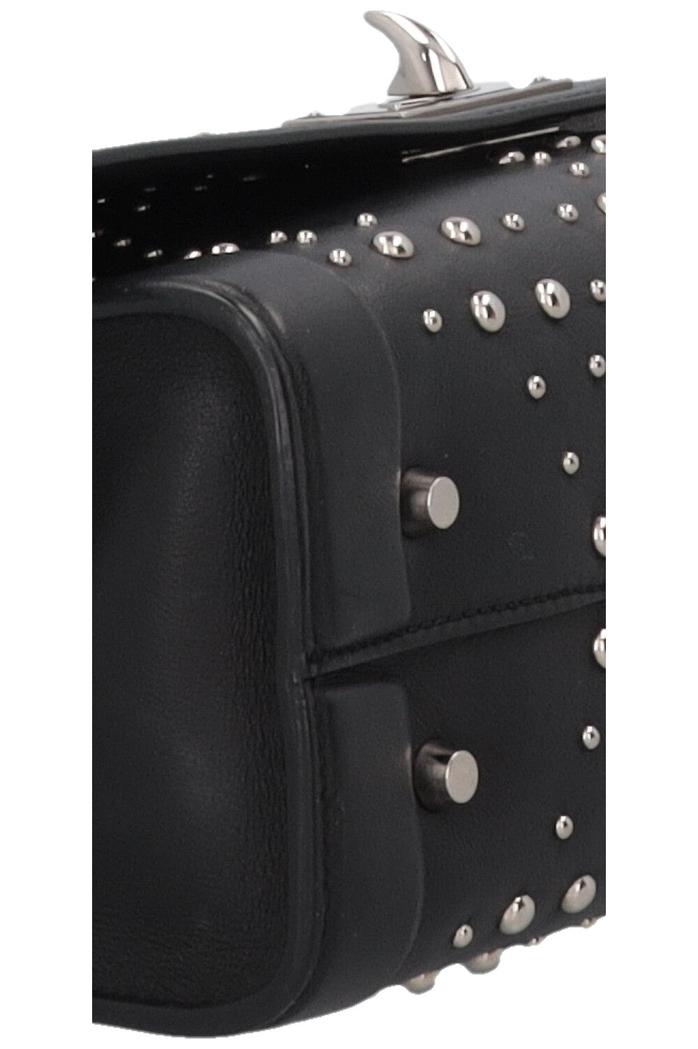 GIVENCHY Studded Shark Bag Leather Black