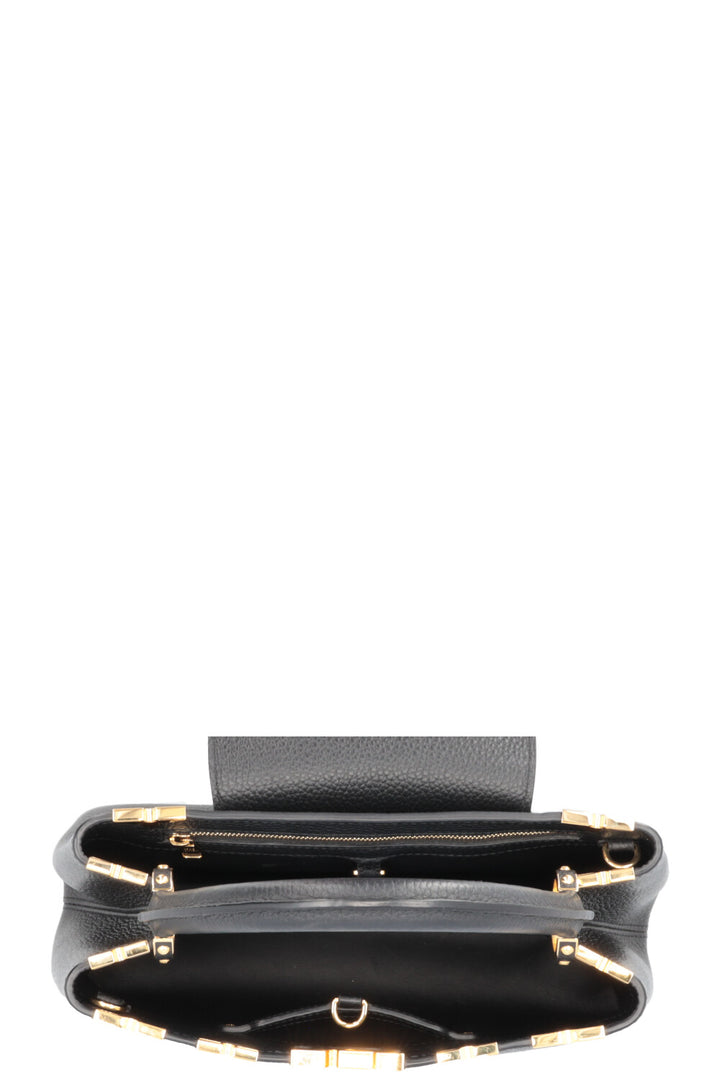 LOUIS VUITTON Capucines MM Bag Black