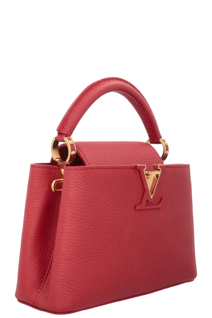 LOUIS VUITTON Mini Capucine Taurillon Scarlet Red