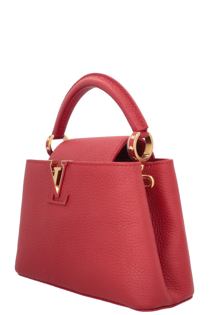 LOUIS VUITTON Mini Capucine Taurillon Scarlet Red