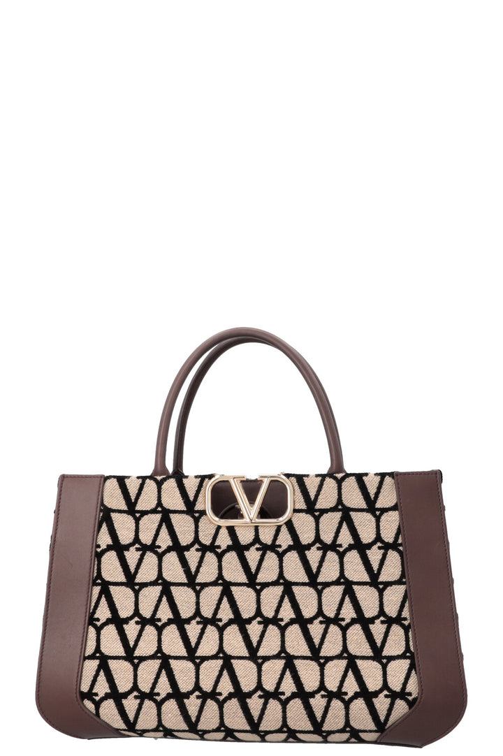 VALENTINO VLogo Signature Bag Medium Brown