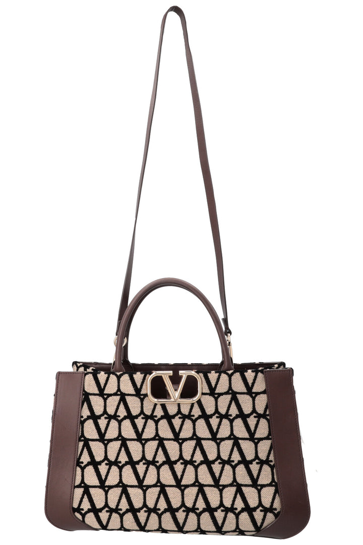 VALENTINO VLogo Signature Bag Medium Brown