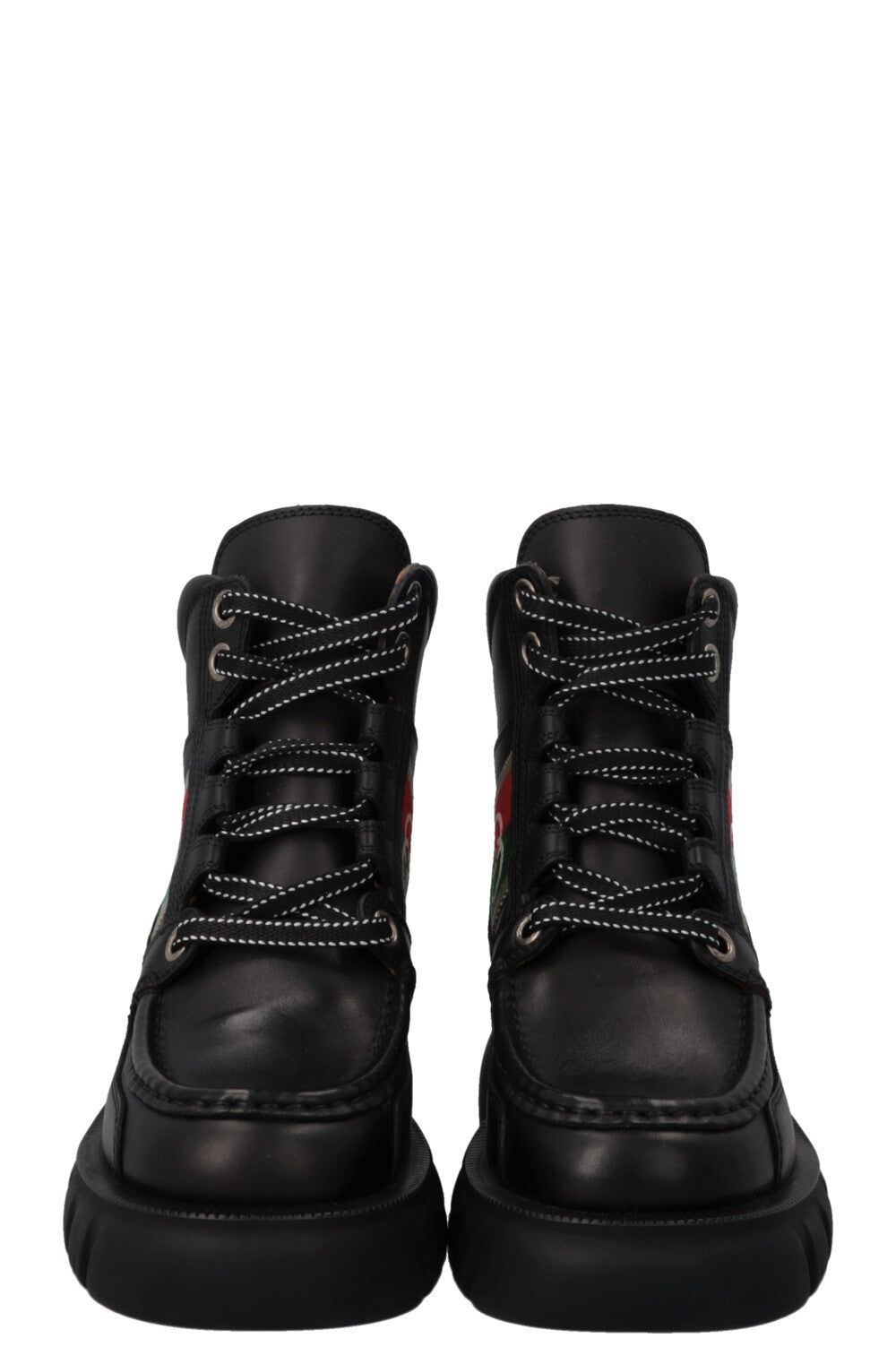 GUCCI Quebec Boots Leather Black