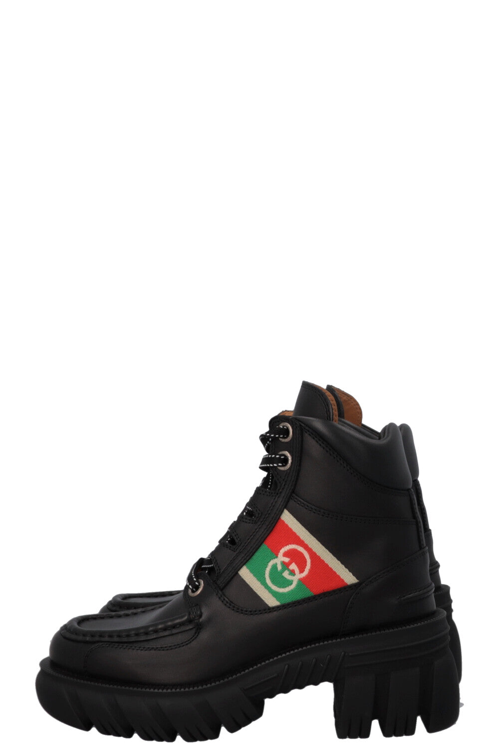 GUCCI Quebec Boots Leather Black