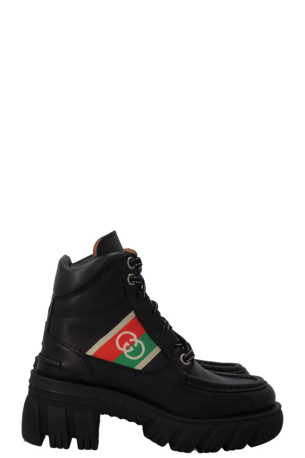 GUCCI Quebec Boots Leather Black