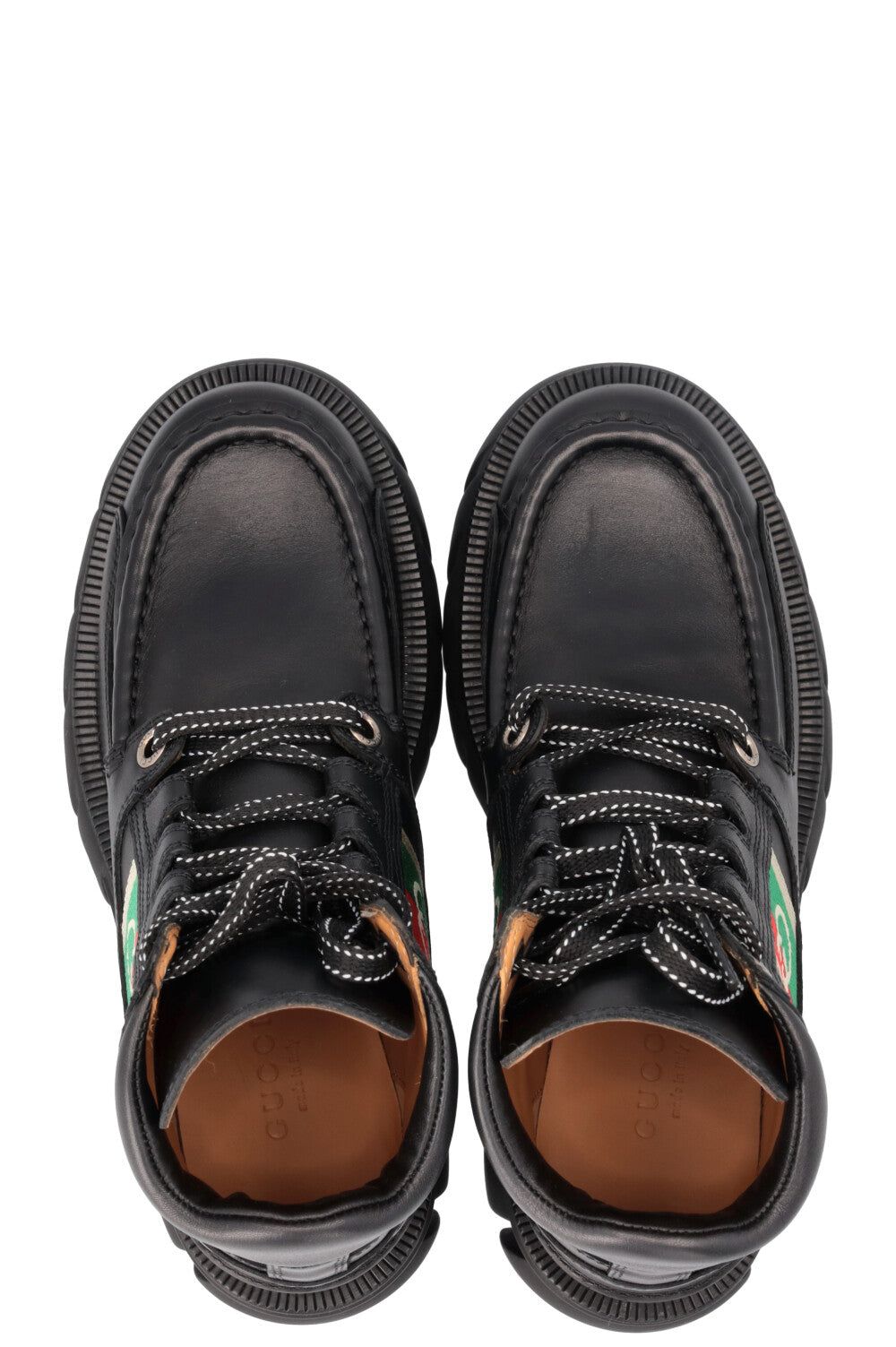 GUCCI Quebec Boots Leather Black