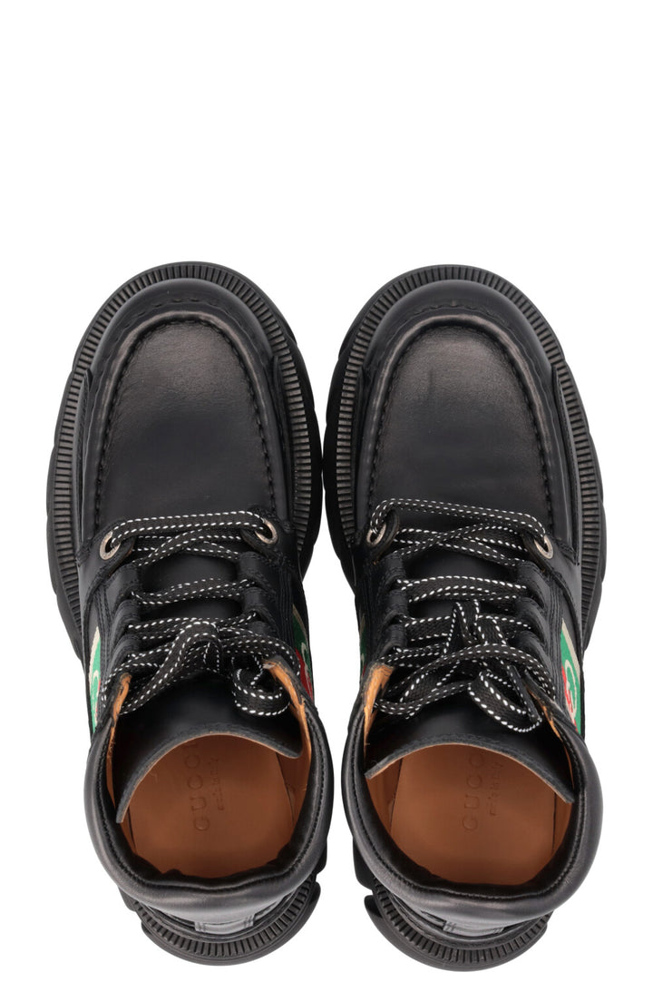GUCCI Quebec Boots Leather Black