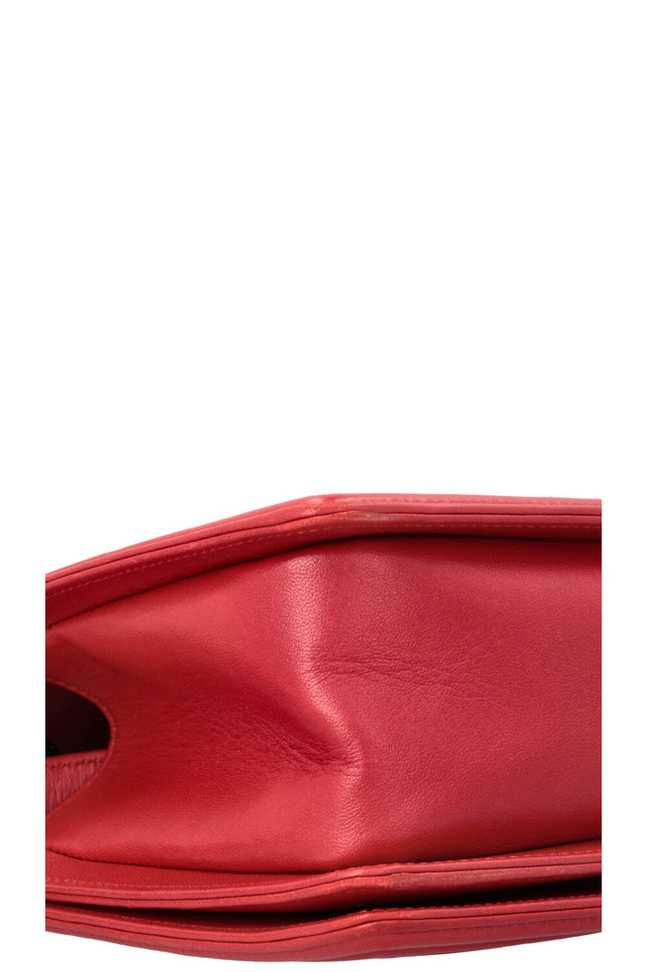 CHANEL Medium Boy Bag Lizzard Red