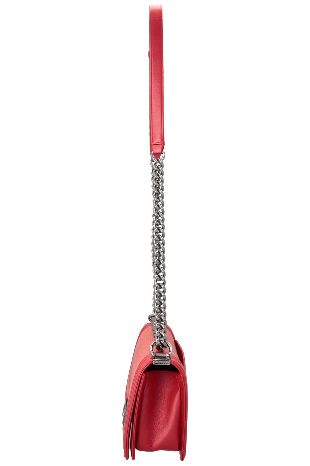 CHANEL Medium Boy Bag Lizzard Red