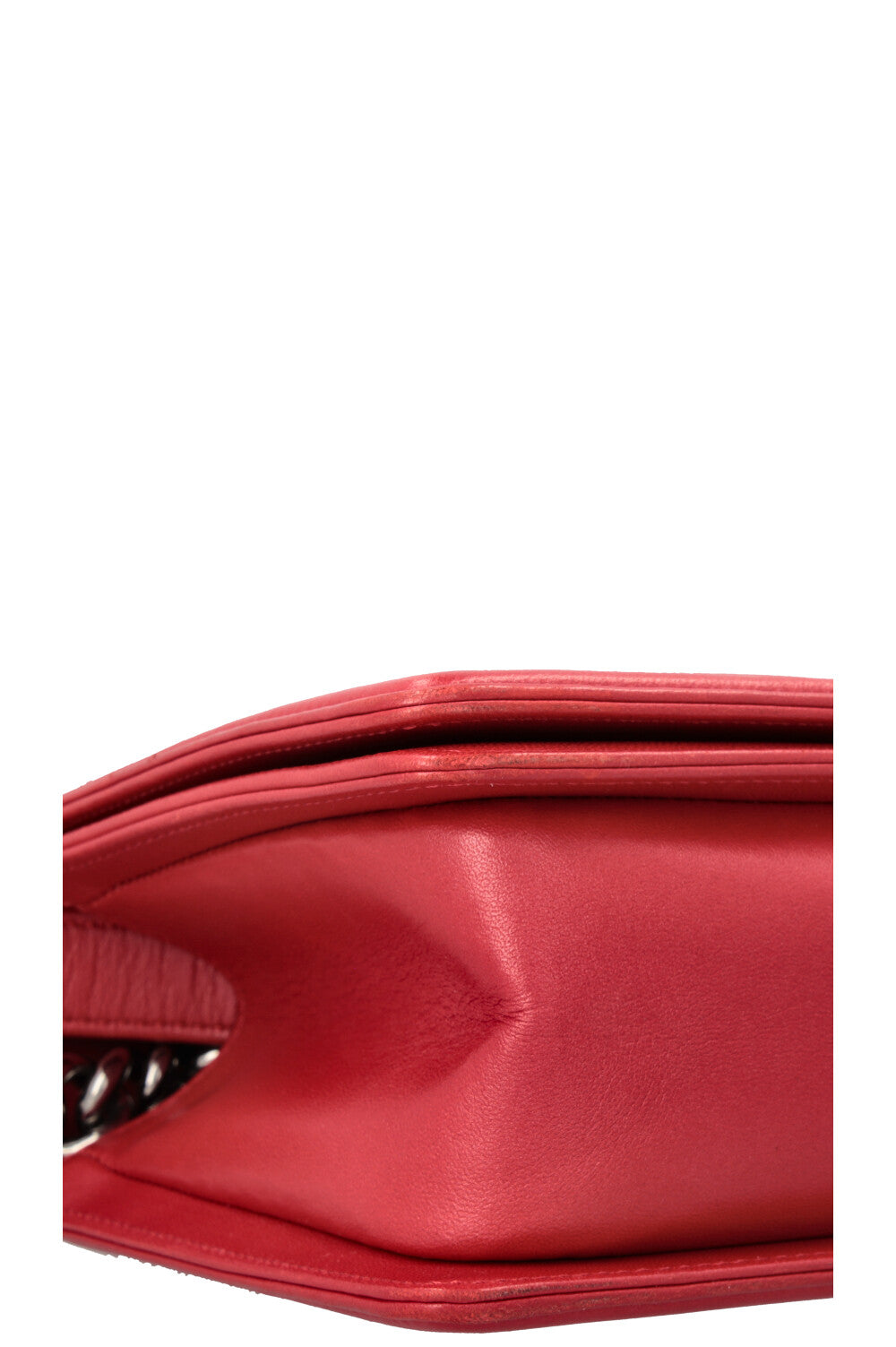 CHANEL Medium Boy Bag Lizzard Red