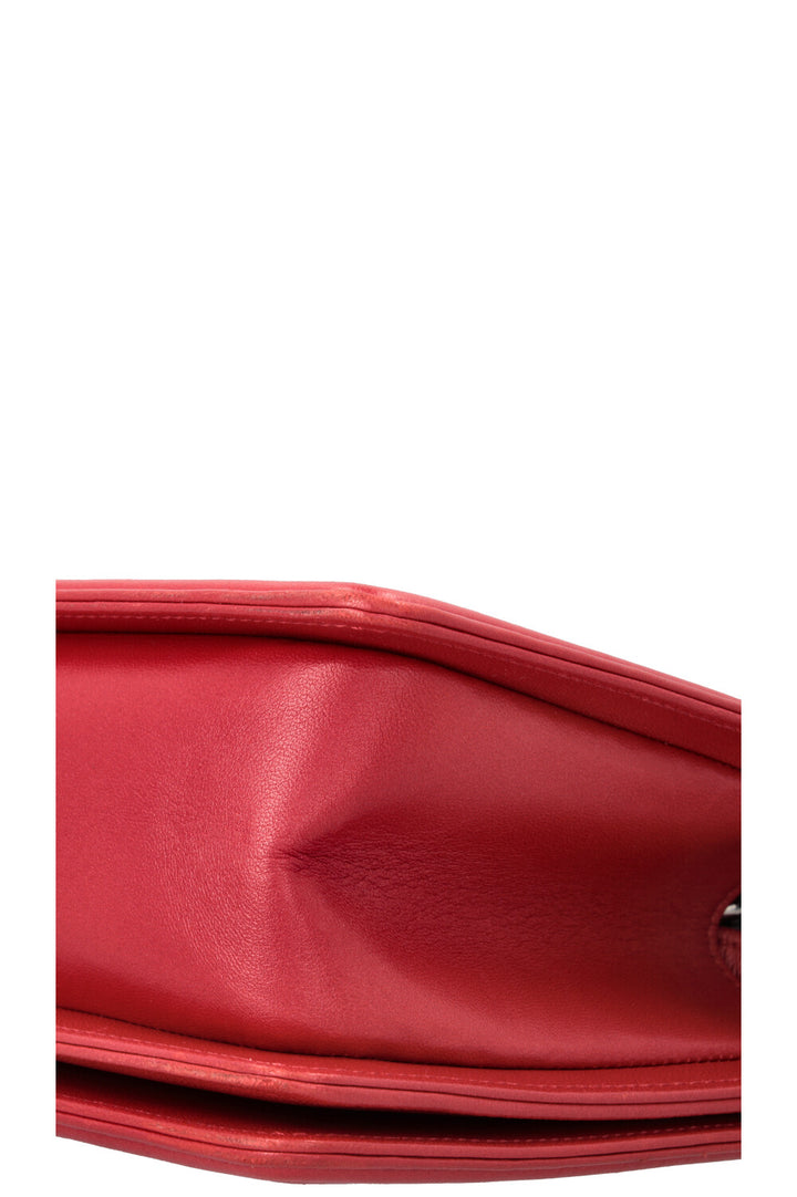 CHANEL Medium Boy Bag Lizzard Red