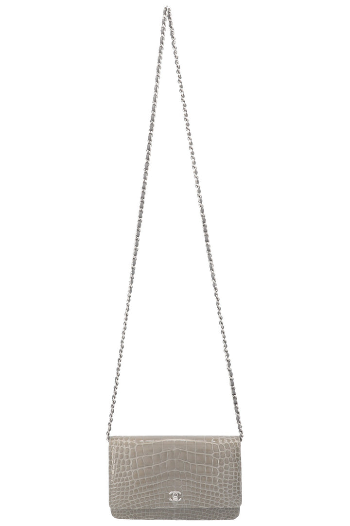 CHANEL WOC Alligator Grey