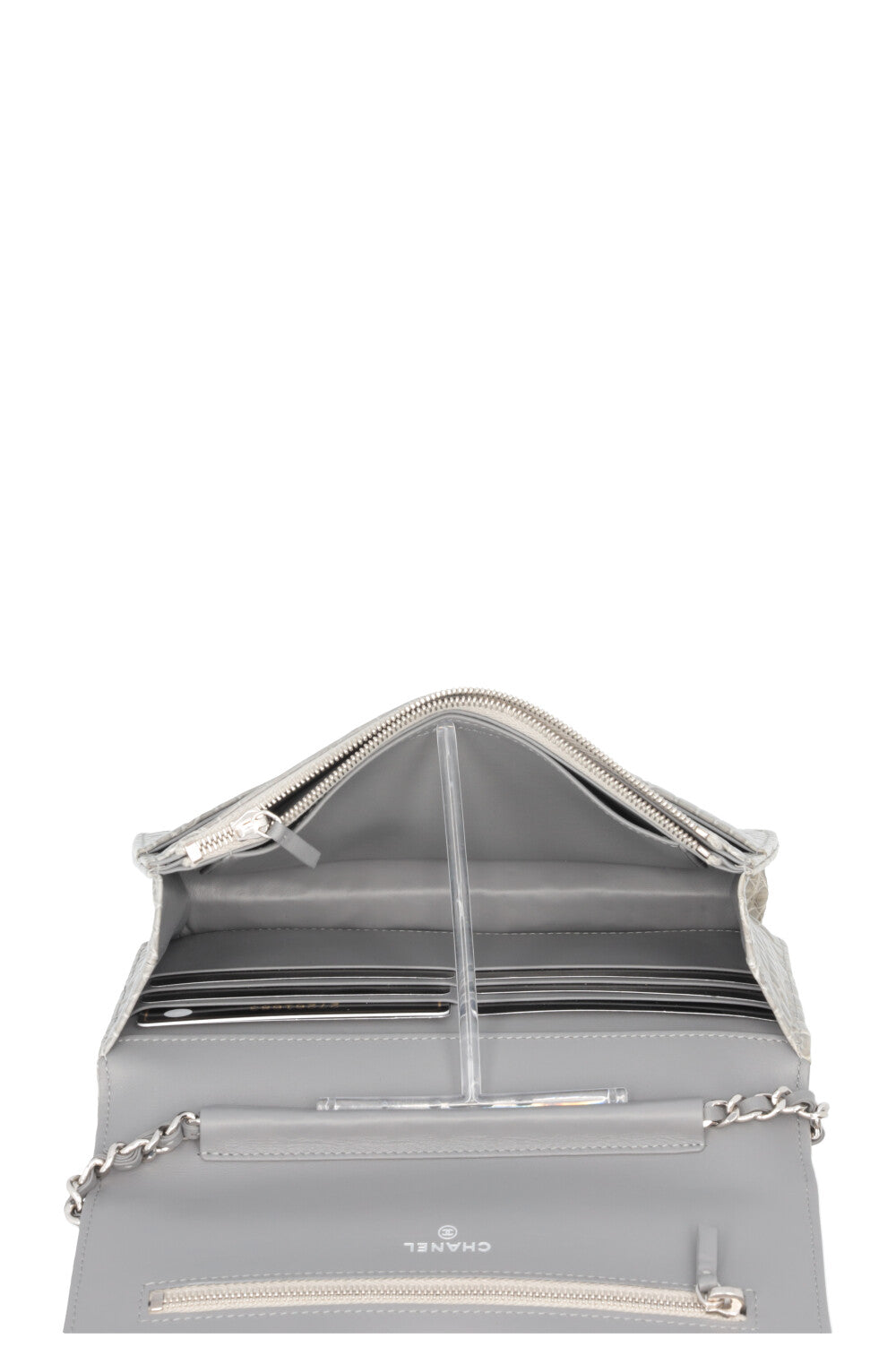 CHANEL WOC Alligator Grey