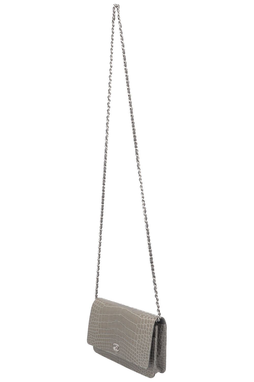 CHANEL WOC Alligator Grey