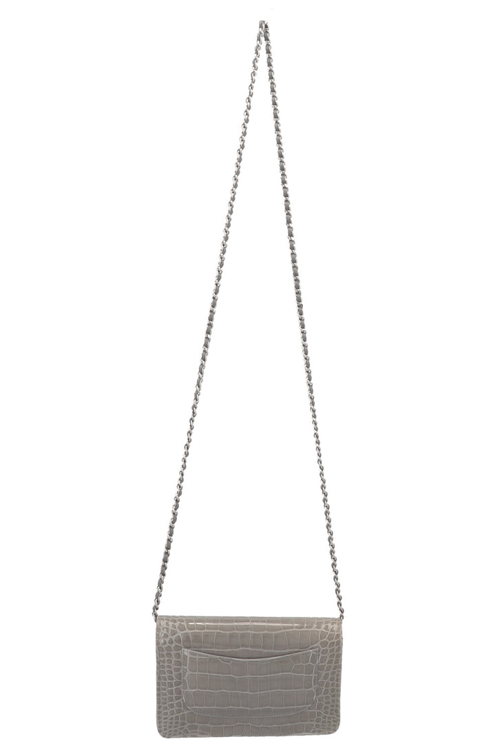 CHANEL WOC Alligator Grey