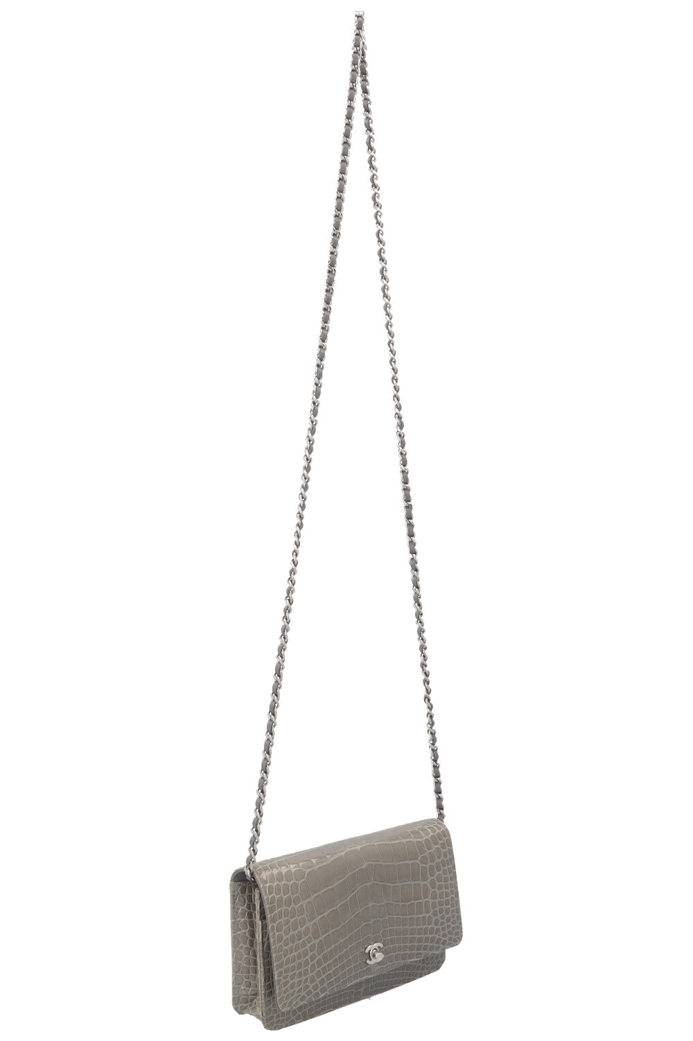 CHANEL WOC Alligator Grey