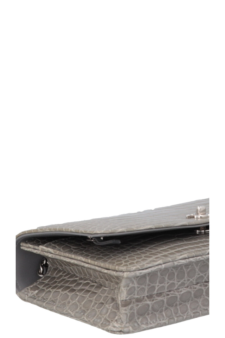 CHANEL WOC Alligator Grey
