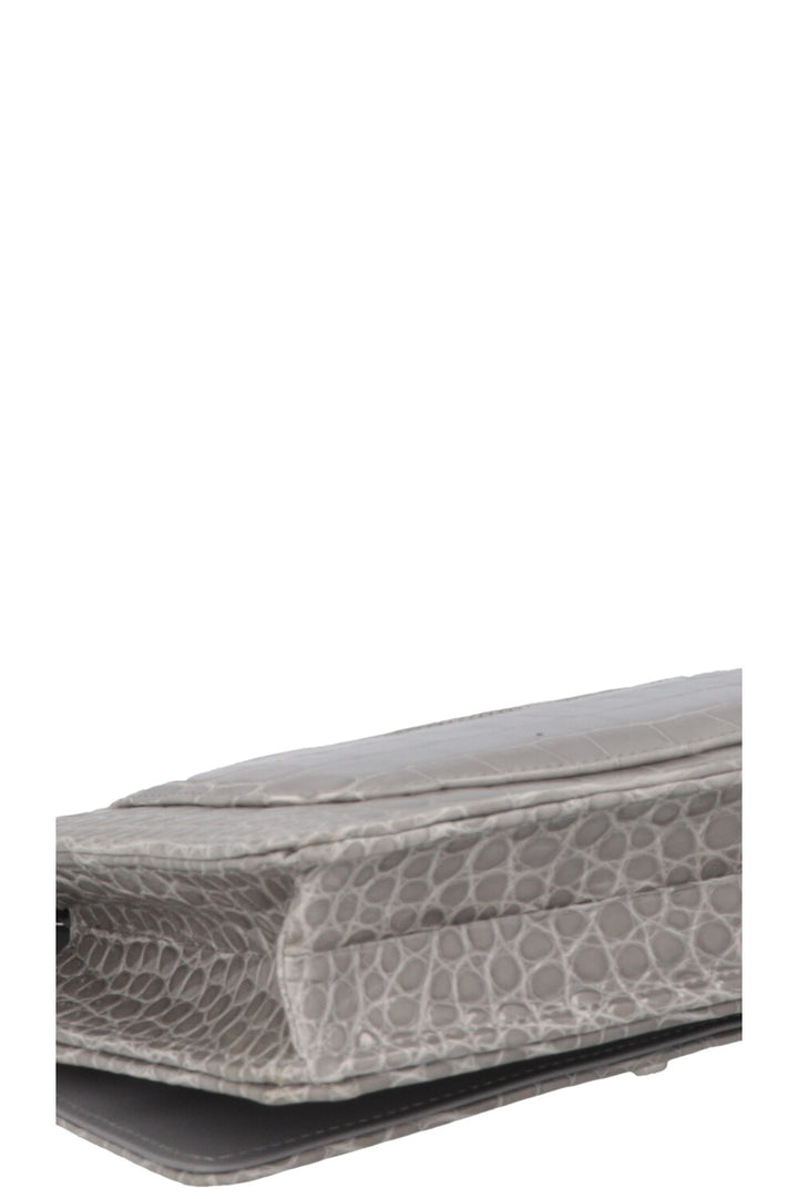 CHANEL WOC Alligator Grey