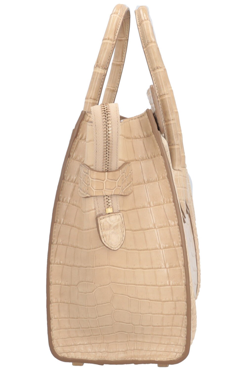 CÉLINE Luggage Micro Alligator Beige
