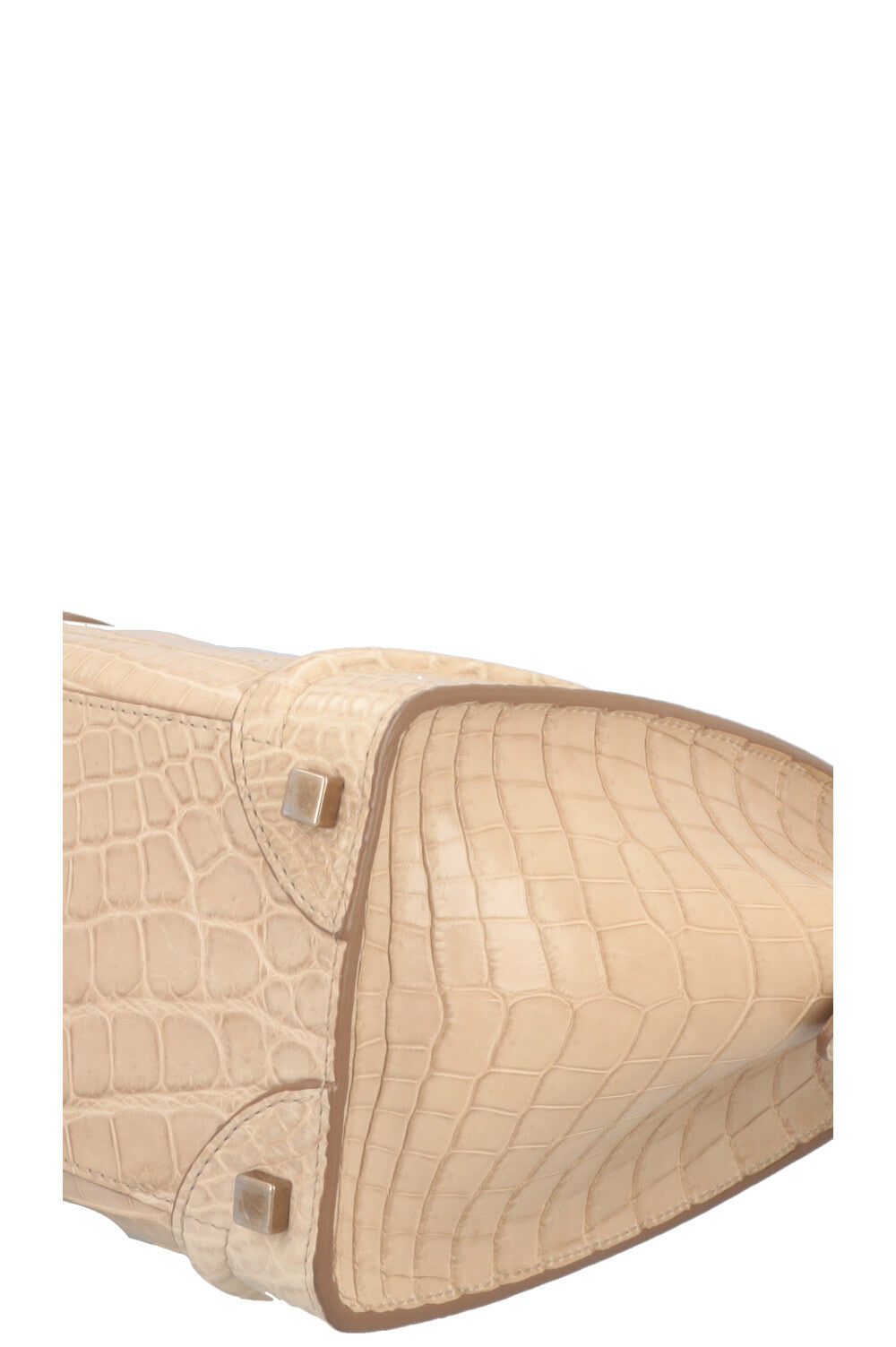 CÉLINE Luggage Micro Alligator Beige