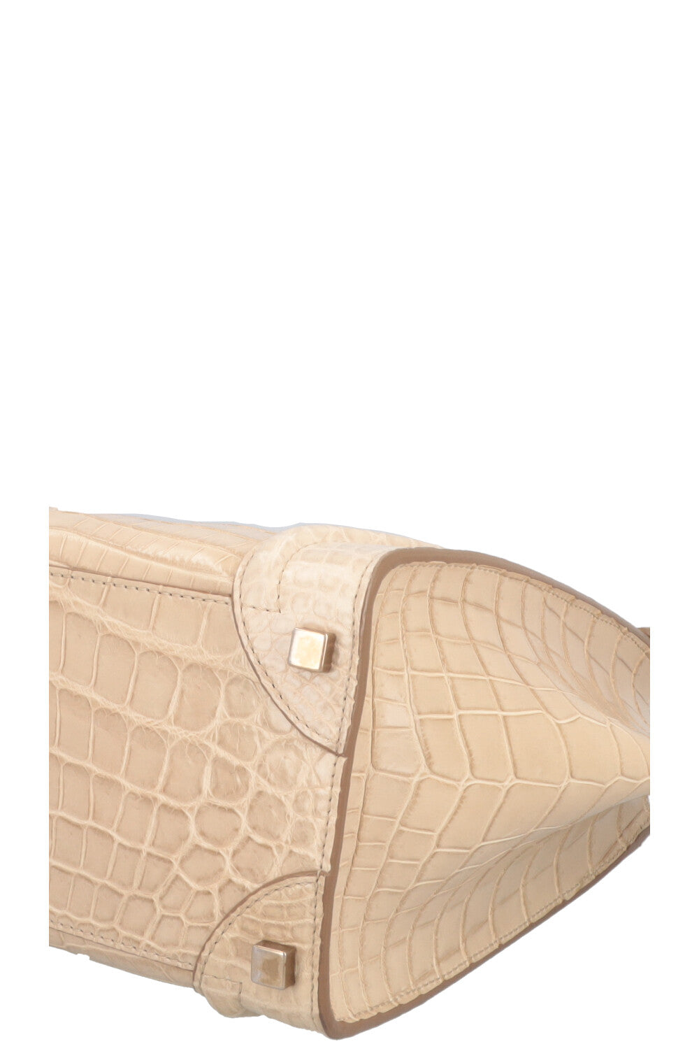 CÉLINE Luggage Micro Alligator Beige