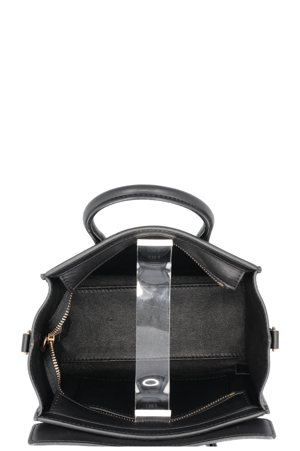 CÉLINE Luggage Nano Python Black White