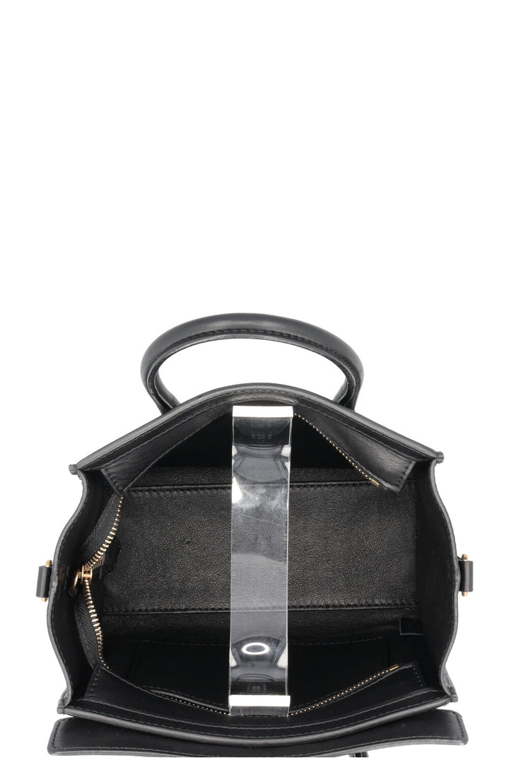 CÉLINE Luggage Nano Python Black White