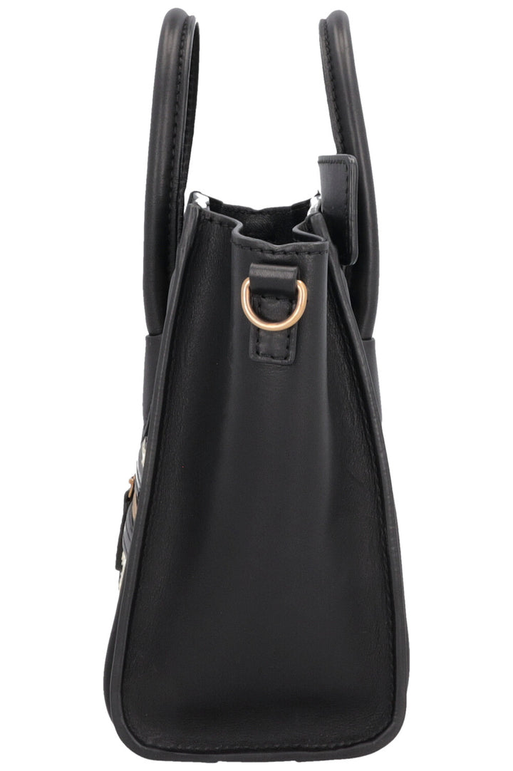 CÉLINE Luggage Nano Python Black White