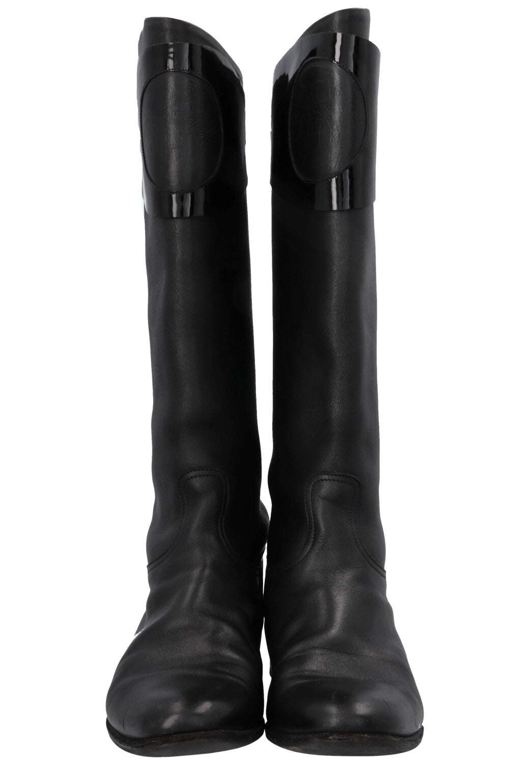 HERMÈS H Knee High Boots Black