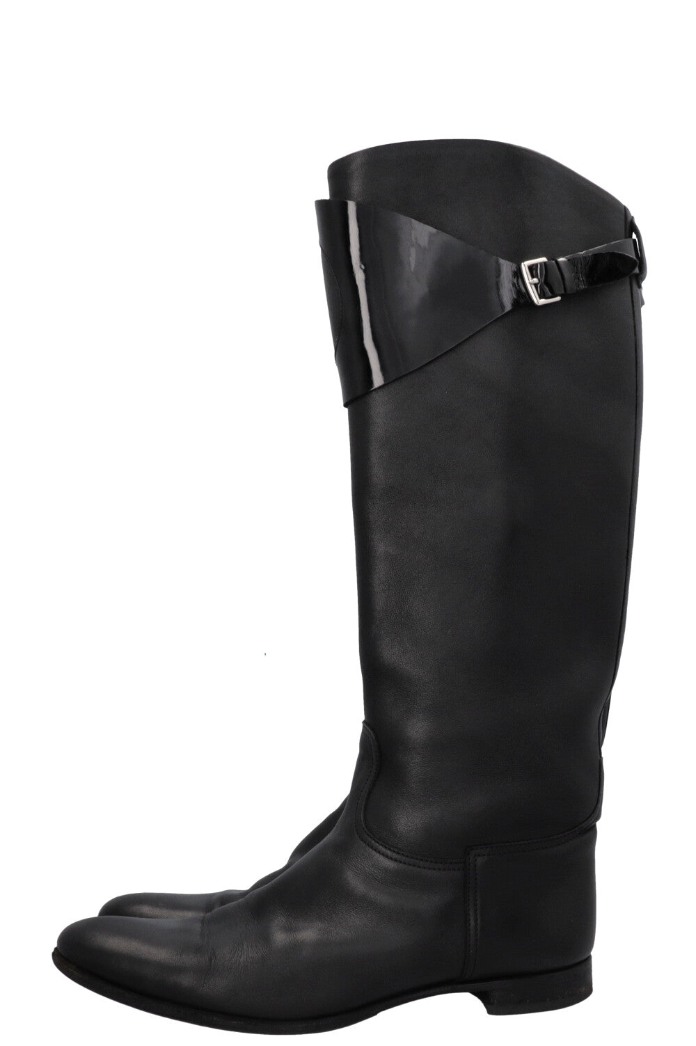 HERMÈS H Knee High Boots Black