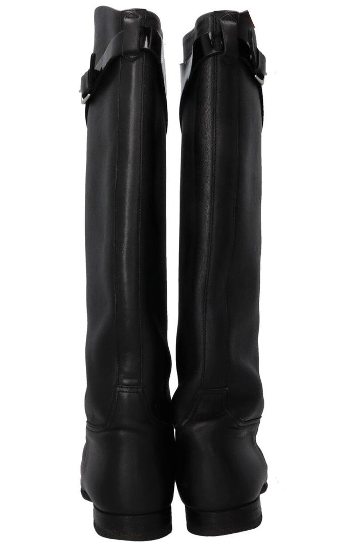 HERMÈS H Knee High Boots Black