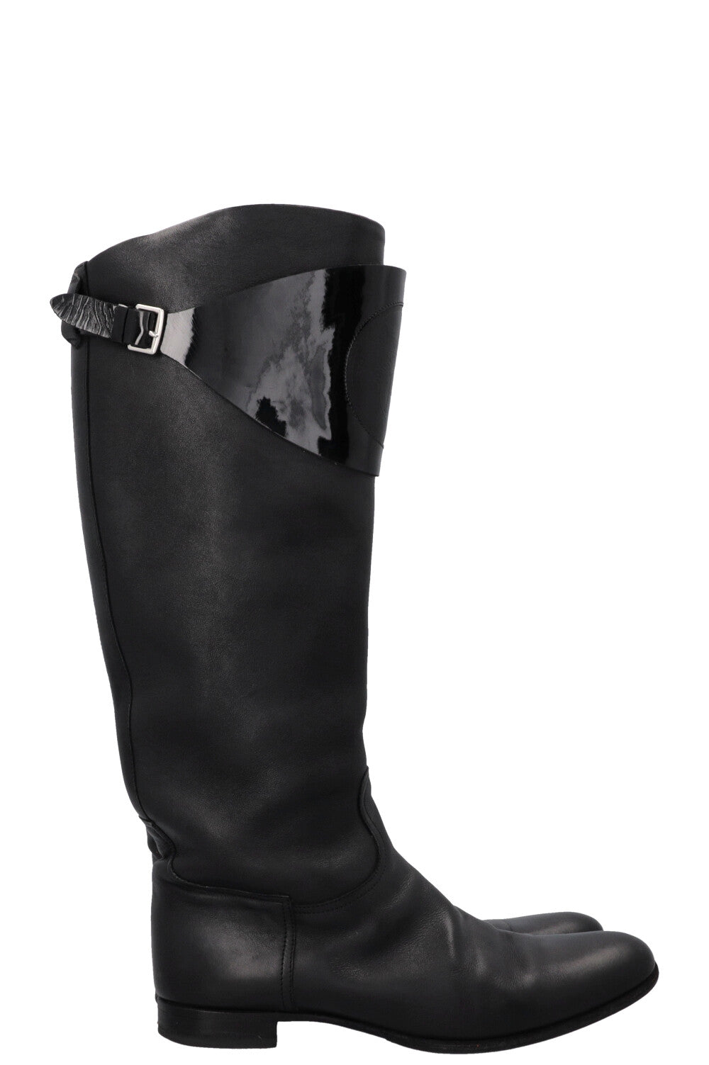 HERMÈS H Knee High Boots Black