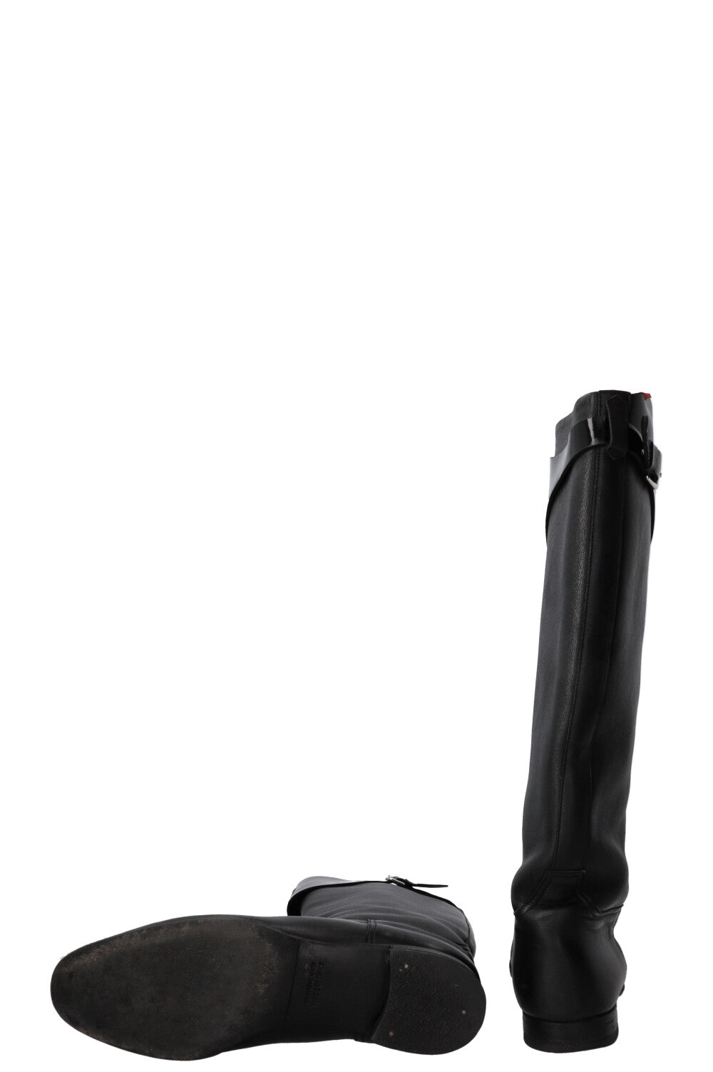 HERMÈS H Knee High Boots Black