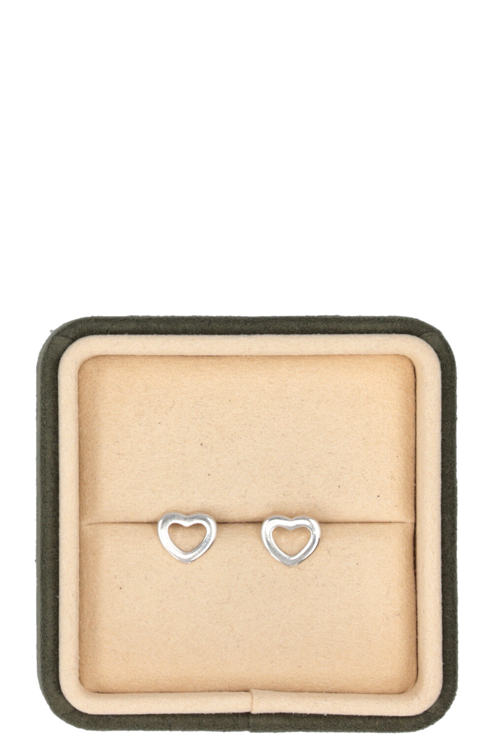 TIFFANY&CO. Open Heart Ear Studs Silver