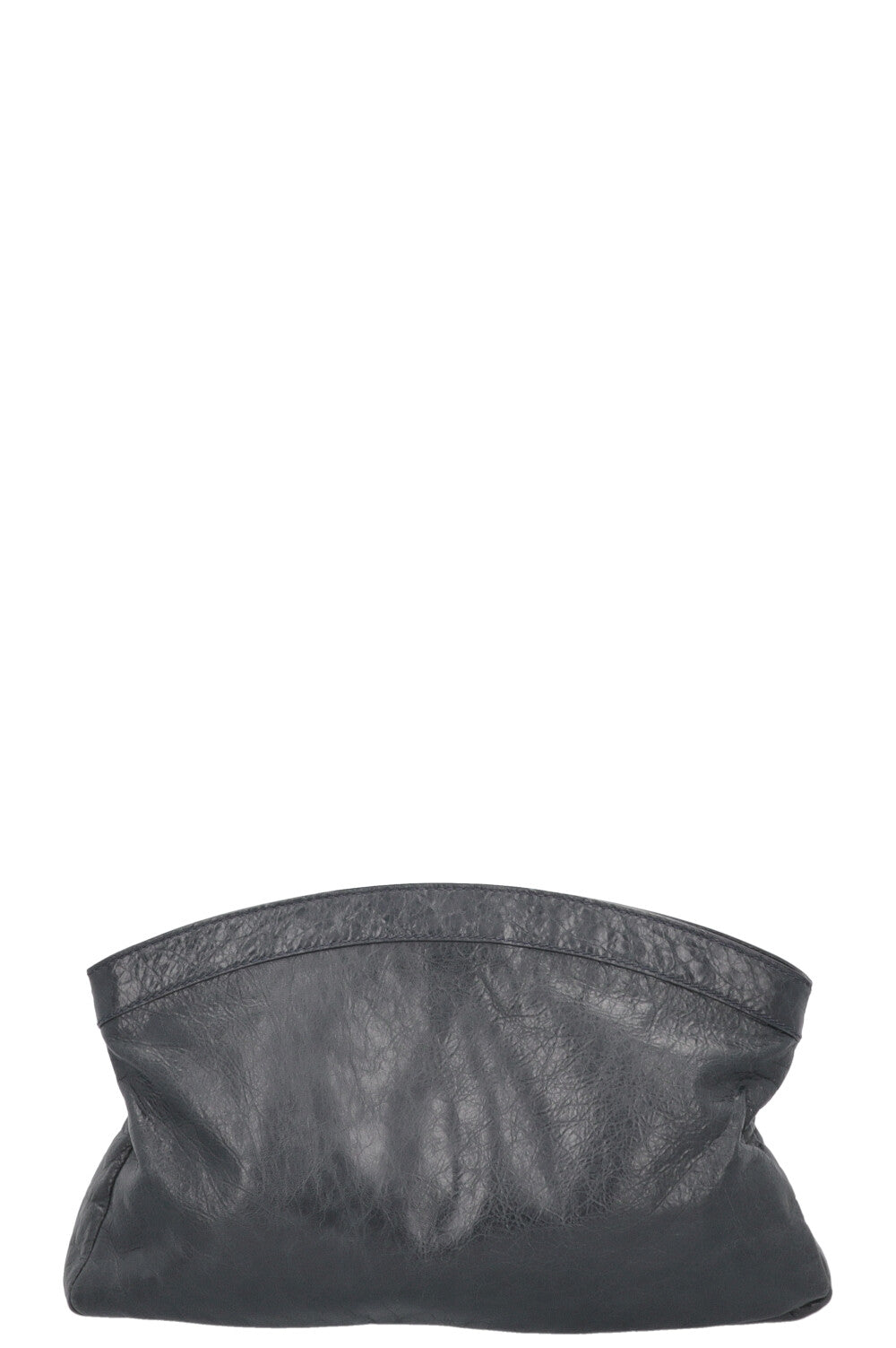 BALENCIAGA City Zip Pouch Leather Charcoal