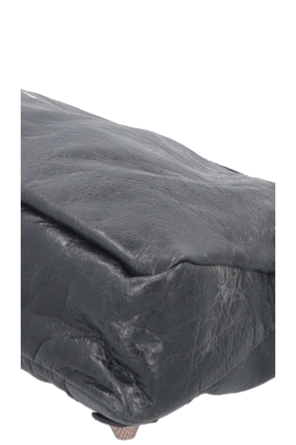 BALENCIAGA City Zip Pouch Leather Charcoal
