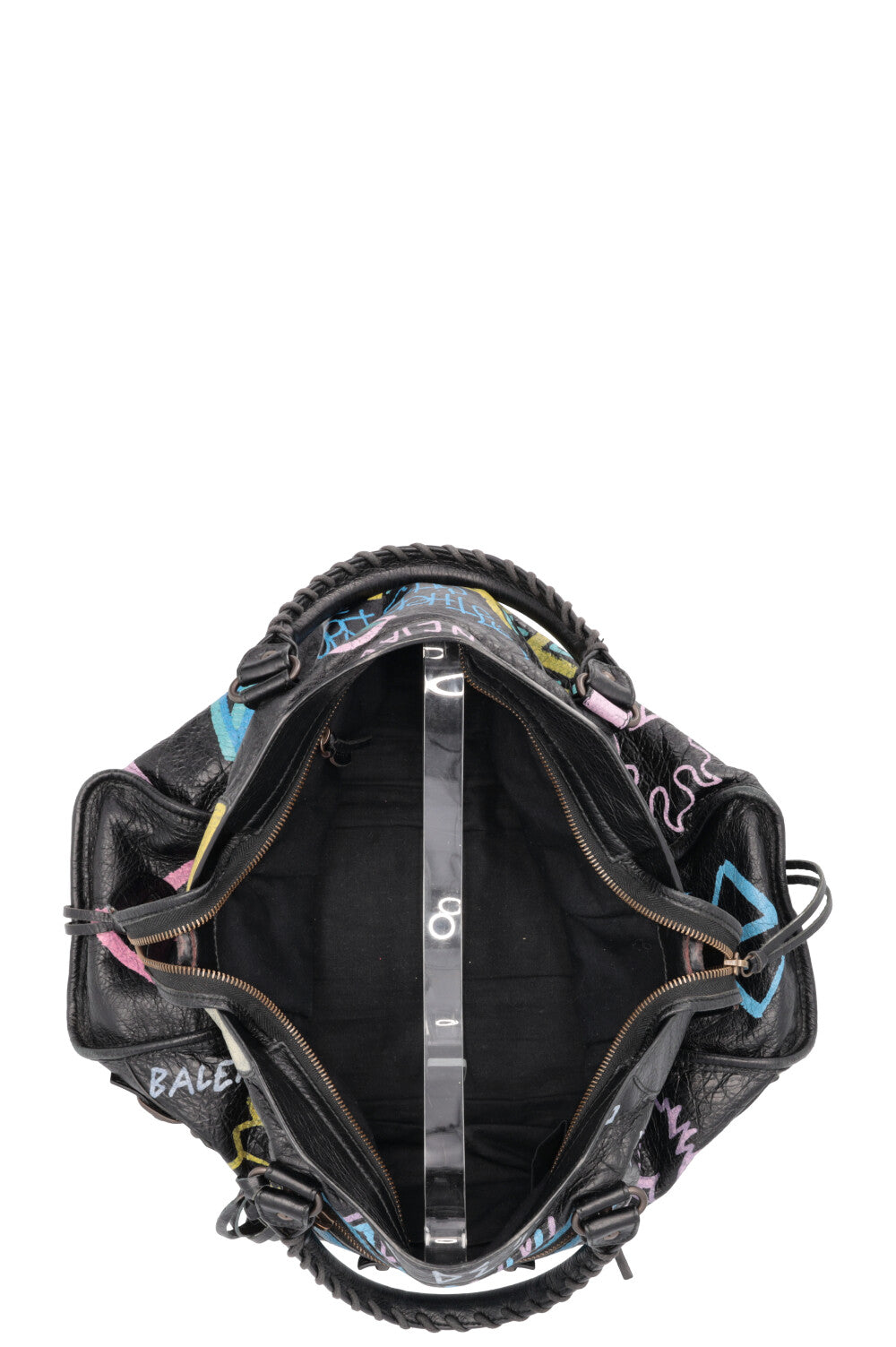 BALENCIAGA Graffiti City Tote Bag Black
