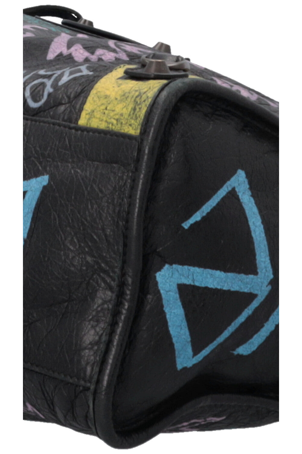 BALENCIAGA Graffiti City Tote Bag Black