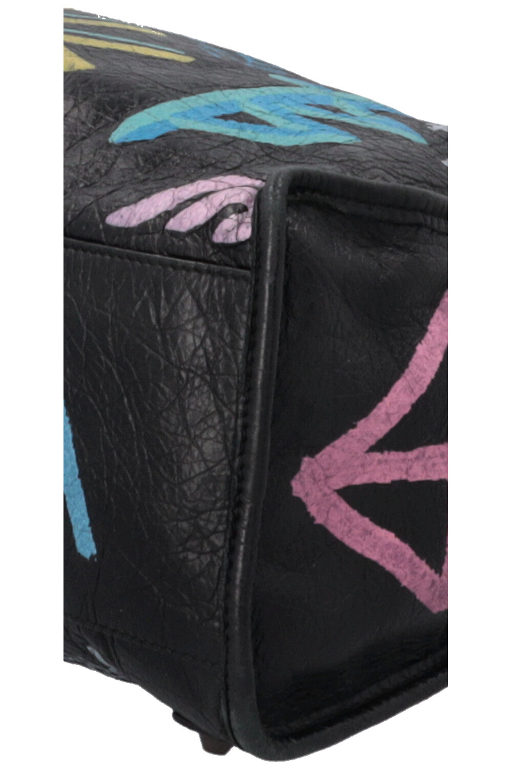 BALENCIAGA Graffiti City Tote Bag Black