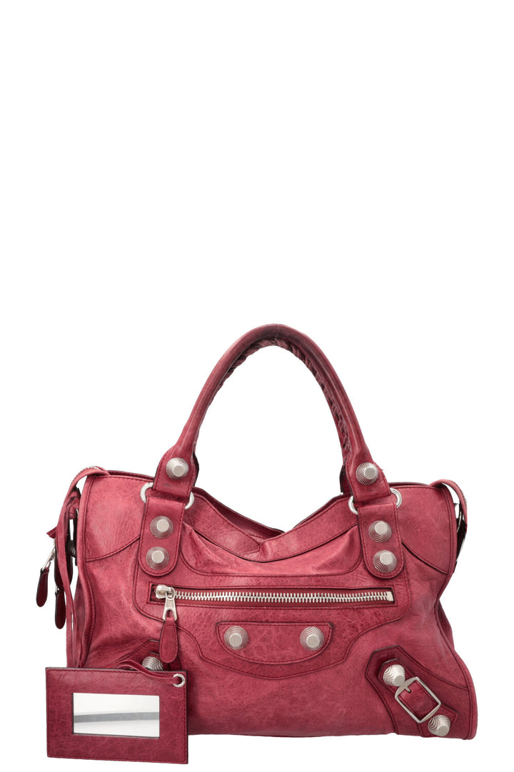 BALENCIAGA City Tote Bag Leather Red