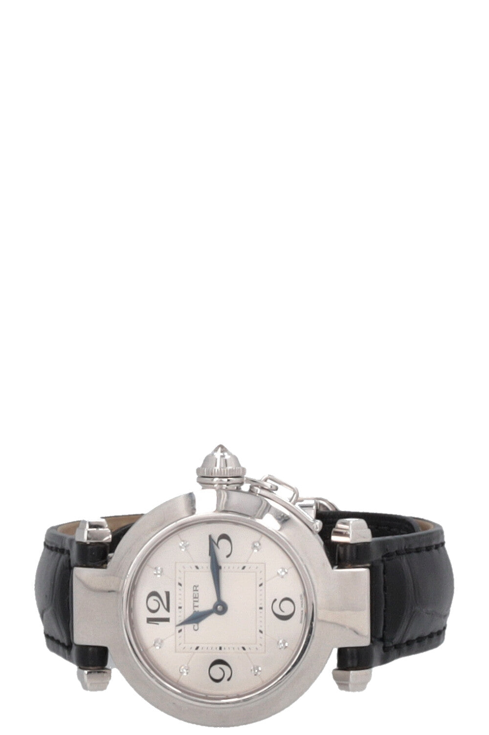 CARTIER Pasha De Cartier Watch 18k White Gold Diamonds